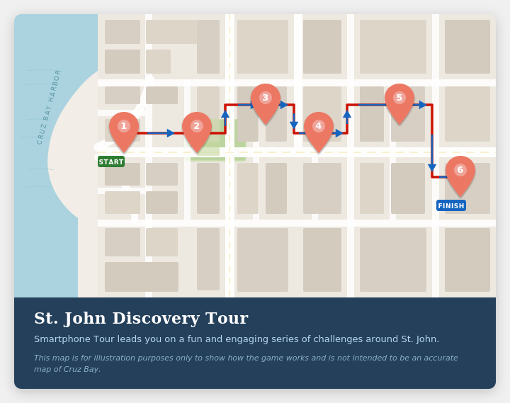 Scavenger hunt sample map